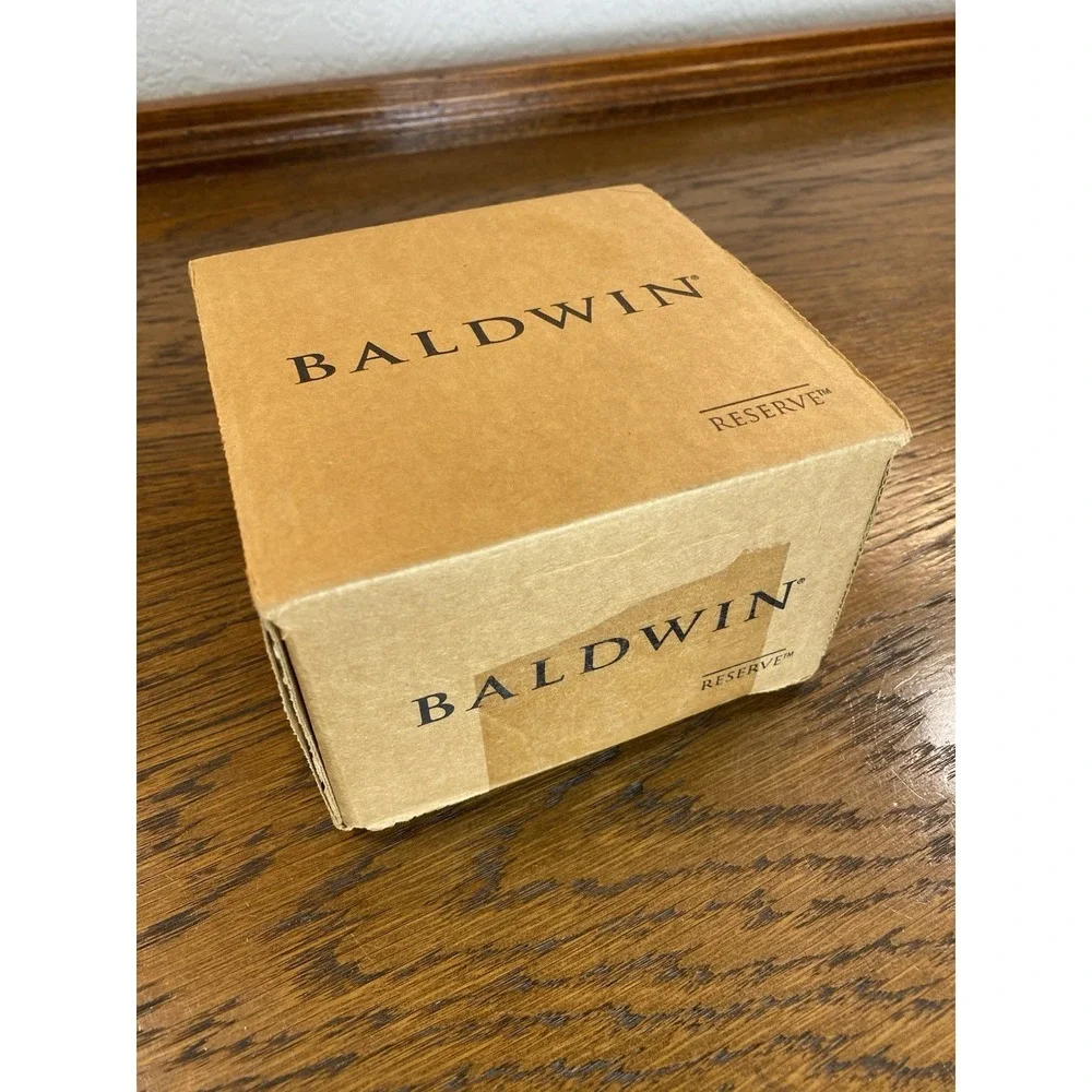 Baldwin Reserve Decorative Dummy Traditional Square Rose Satin Brass & Black